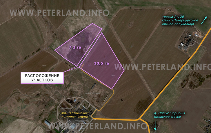 участки земли Большеколпанское СП Гатчинский район