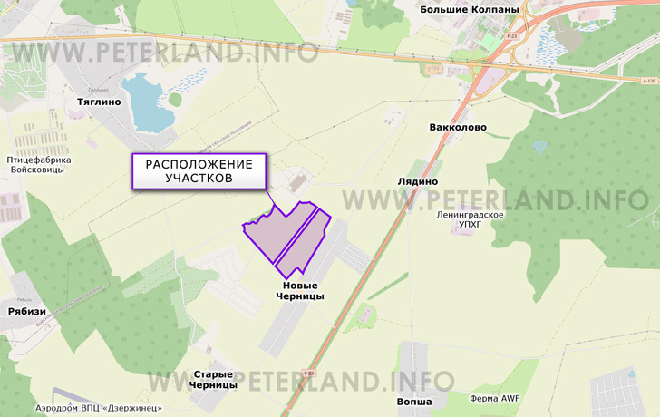 земельный участок в Гатчинском районе около Новые Черницы