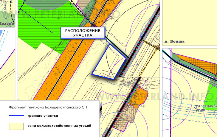 участок на Генплане Гатчинского района ЛО