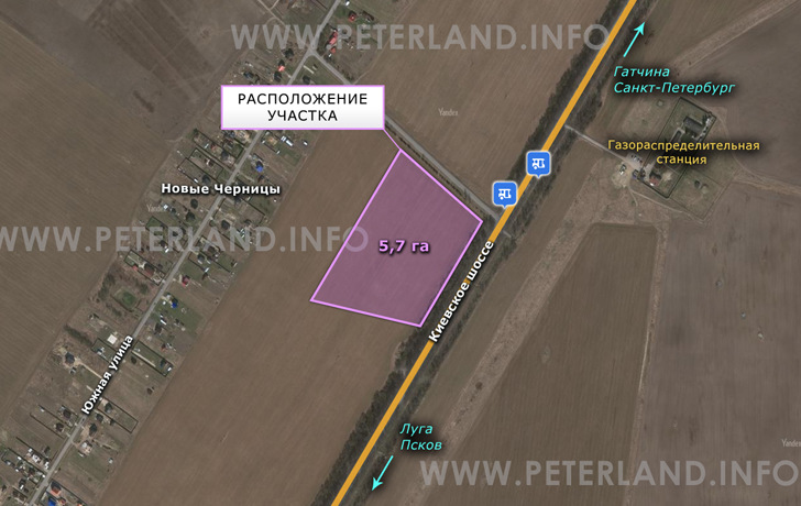 участок вдоль Киевского шоссе Р23 М20