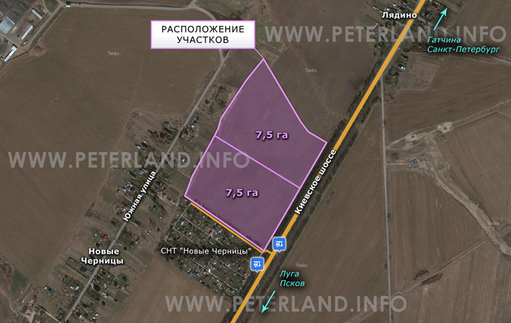 участок земли вдоль Киевского шоссе Р23 М20