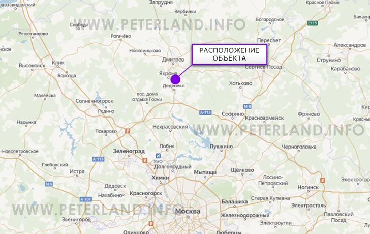 земельный участок в Капорки Дмитровского района на карте