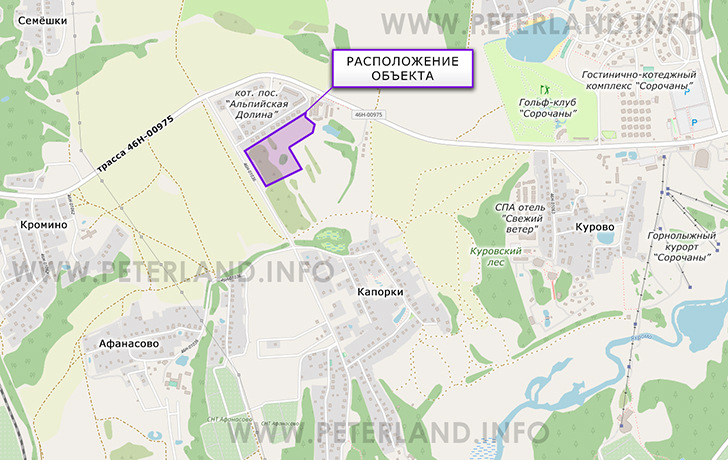 продажа земли около деревни Капорки и курорта Сорочаны