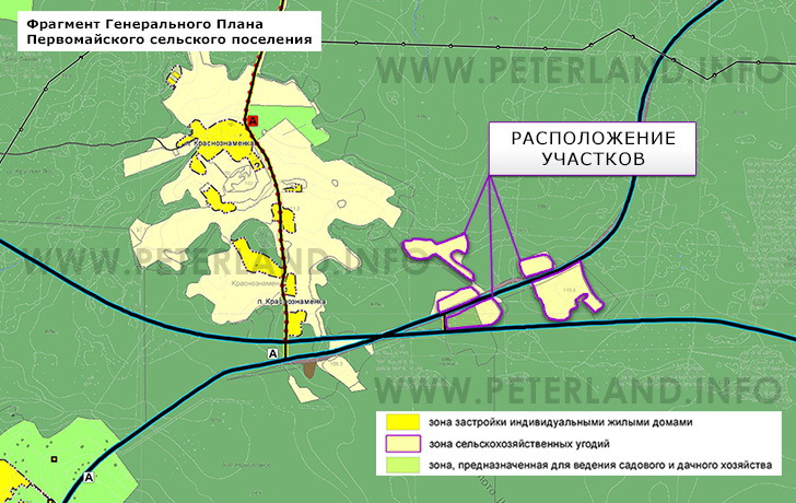 участки на генплане Краснознаменки