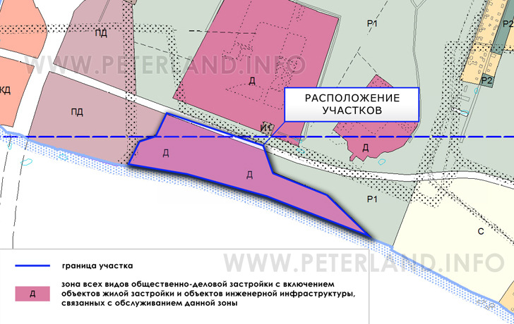 участок на Генплане Петродворцового района СПб