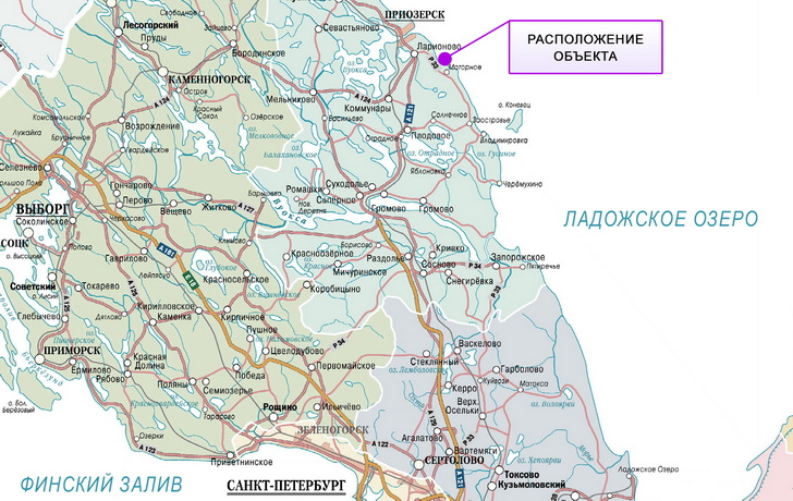 Карта озер приозерского района ленинградской области