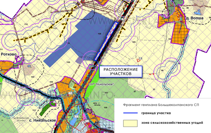 участок на Генплане Гатчинского района Никольское