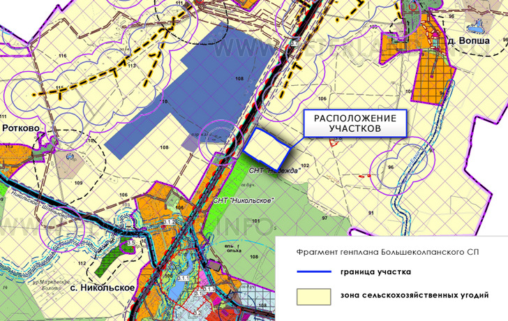 участок на Генплане Гатчинского района