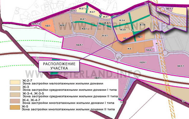участок на карте градзонирования Всеволожский район