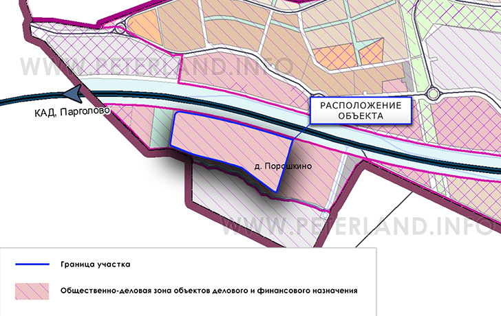 участок на Генплане Всеволожского района вблизи Парголово