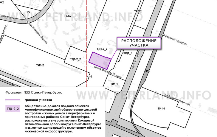 участок на ПЗЗ Выборгского района СПб