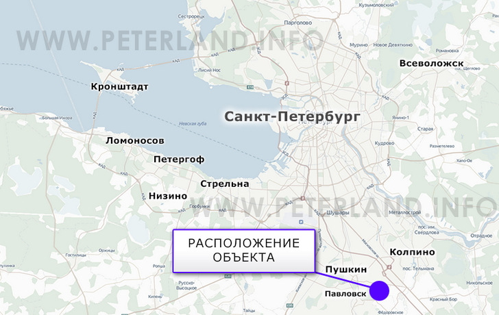 земельные участки в Павловске на карте