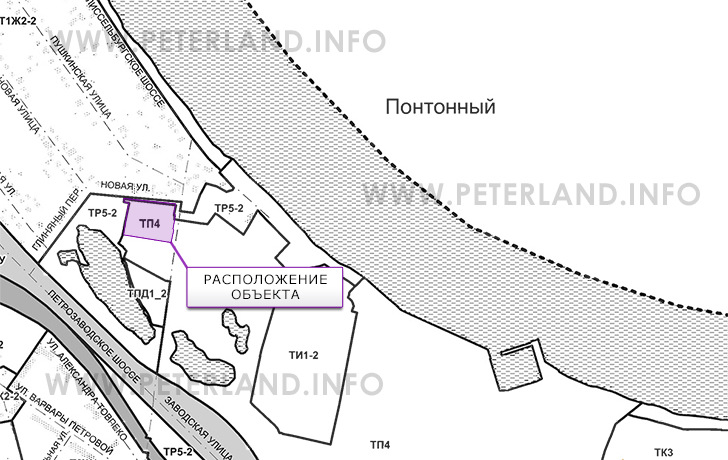 ПЗЗ Понтонный земля под производство