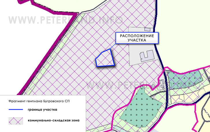 участок на Генплане Бугровского СП