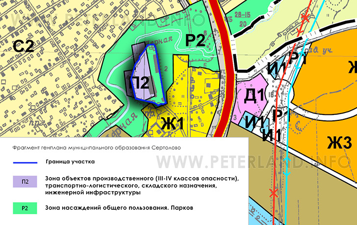 участок на Генплане Сертолово