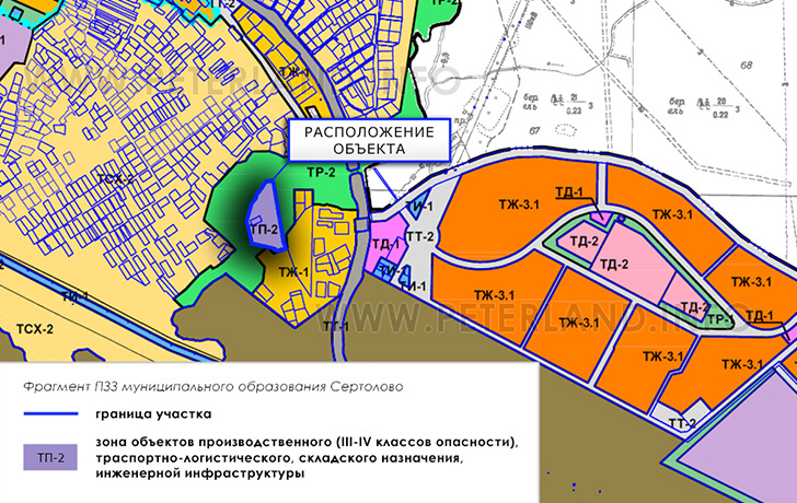 земельный участок на ПЗЗ Сертолово