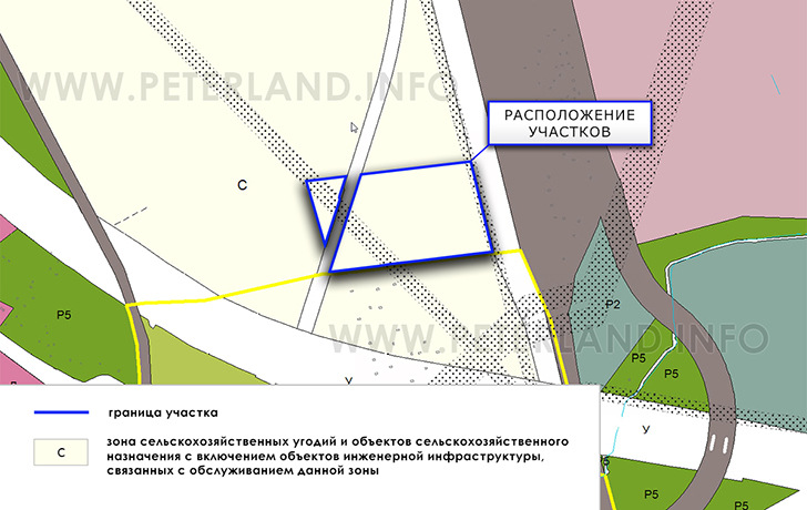 земельный участок на Генплане Пушкинского района