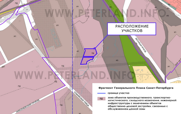 участки на Генплане Шушары