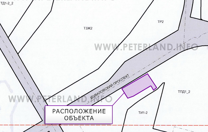 участок на ПЗЗ Приморского района СПб