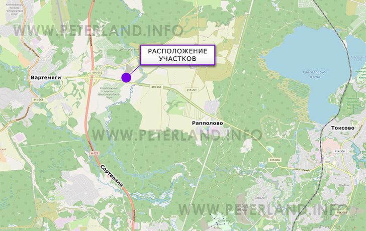 расположение участков под жилую застройку в Скотное Всеволожский район
