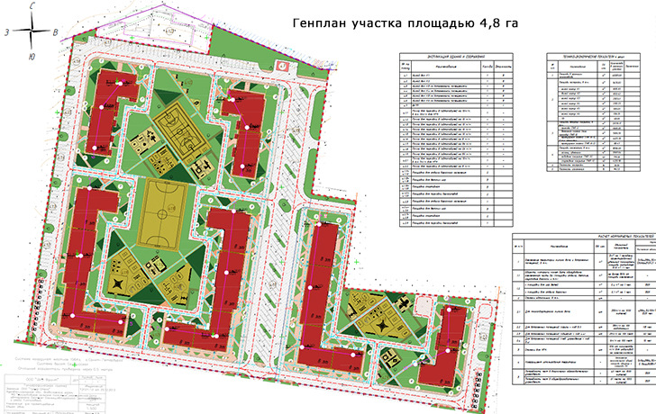 генплан участка 4,8 га