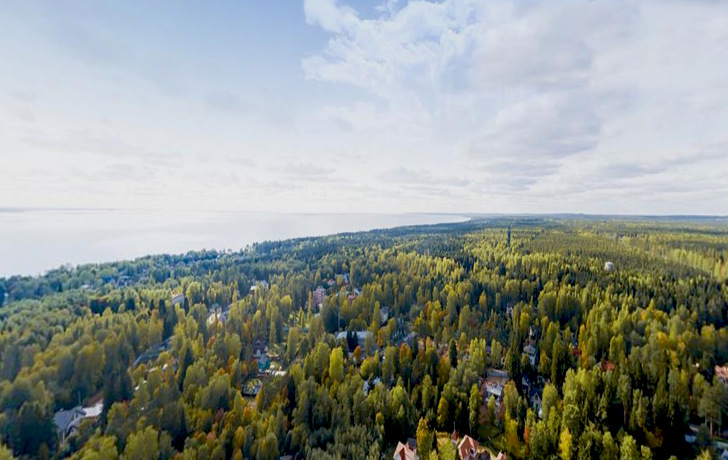 вид на участок сверху