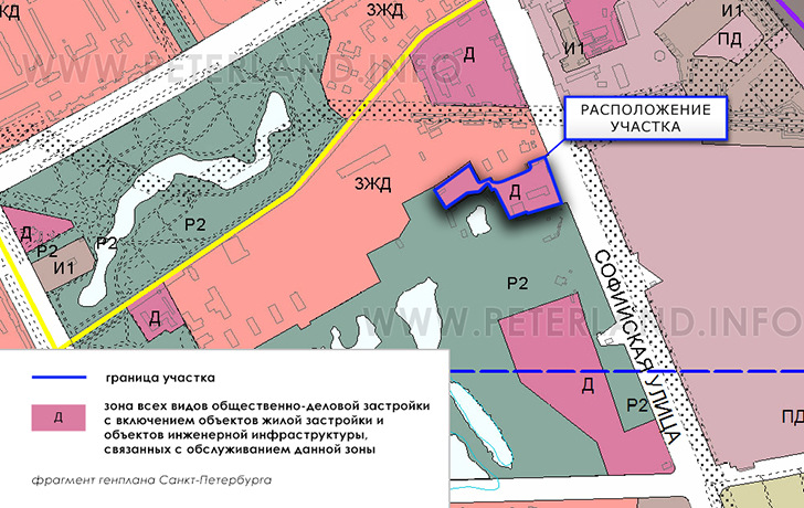 участок на Генплане Фрунзенского района СПб