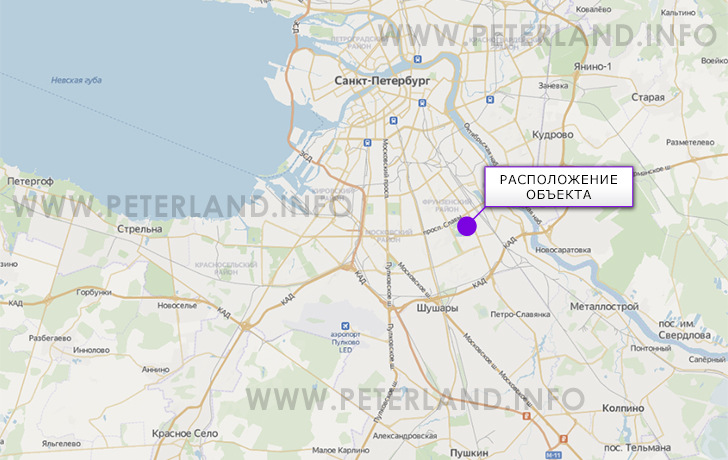 земельный участок под ЖК во Фрунзенском районе на карте