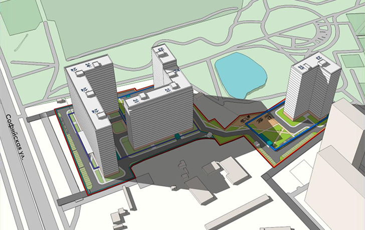 проект ЖК около парка Героев-Пожарных