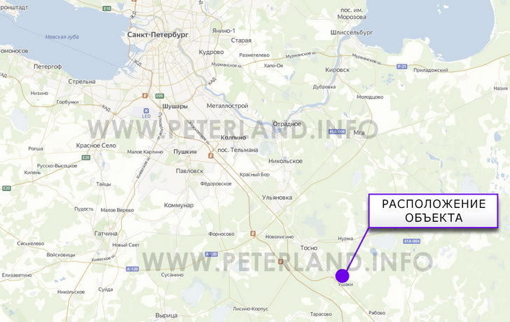 промышленная земля в с.Ушаки на карте