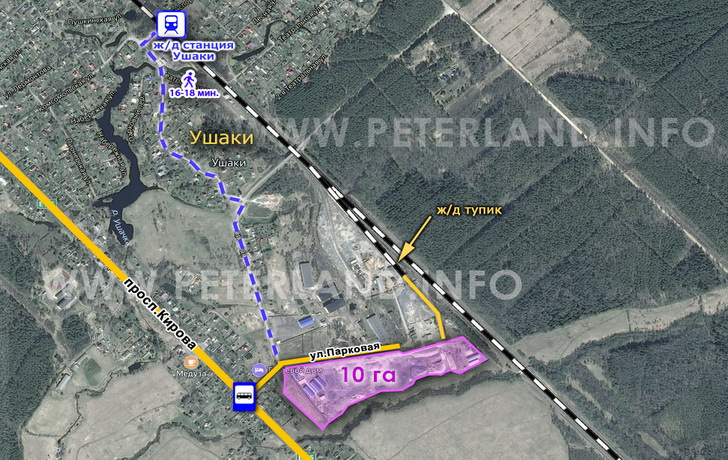 продажа земли с жд тупиком Тосненский район