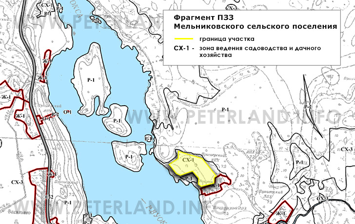 участок на ПЗЗ Васильево Мельниковское СП